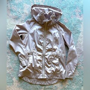Grey Windbreaker Apana Running Workout Casual